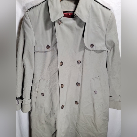 Vintage clipper mist londontown Corp 40 reg. Removable lining trench coat EUC - Picture 11 of 13